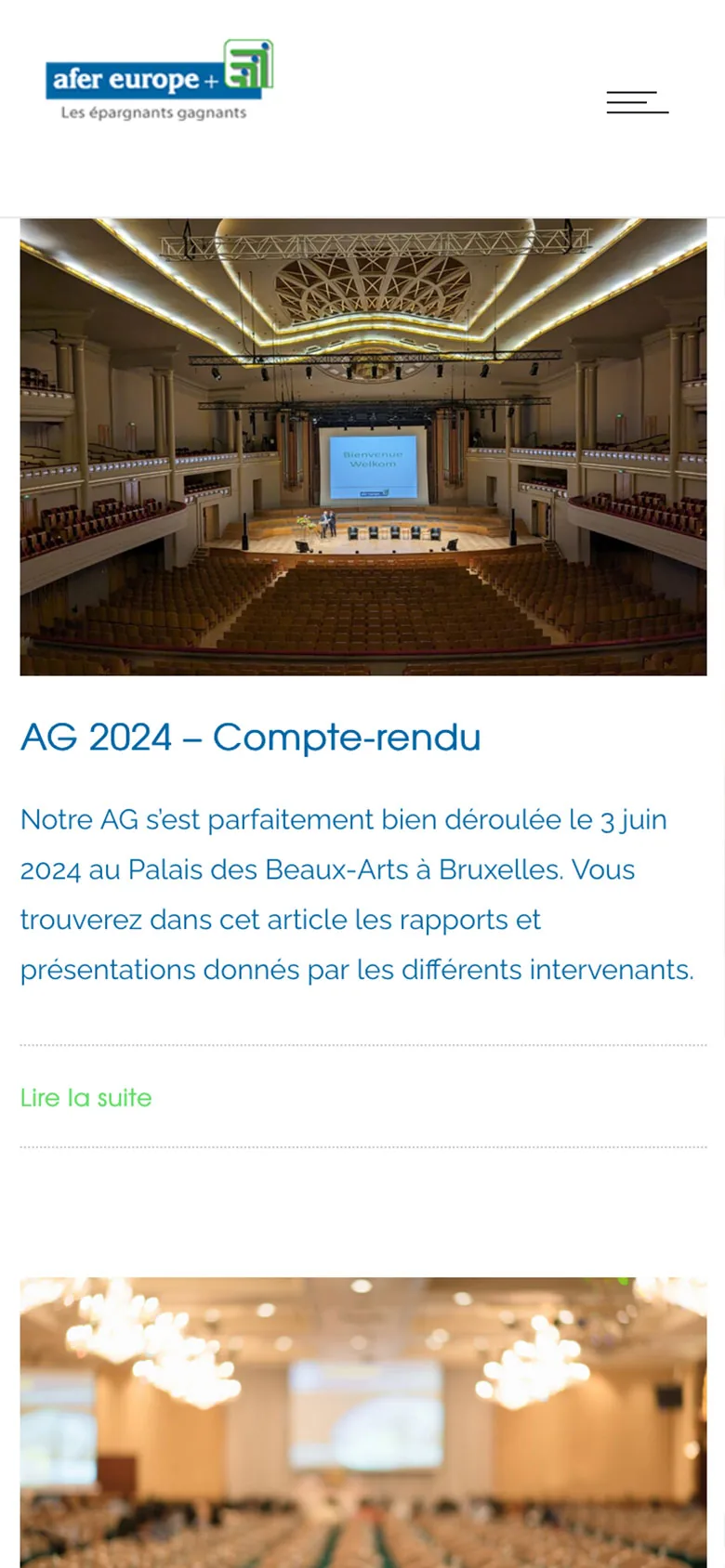Afer Europe sur mobile