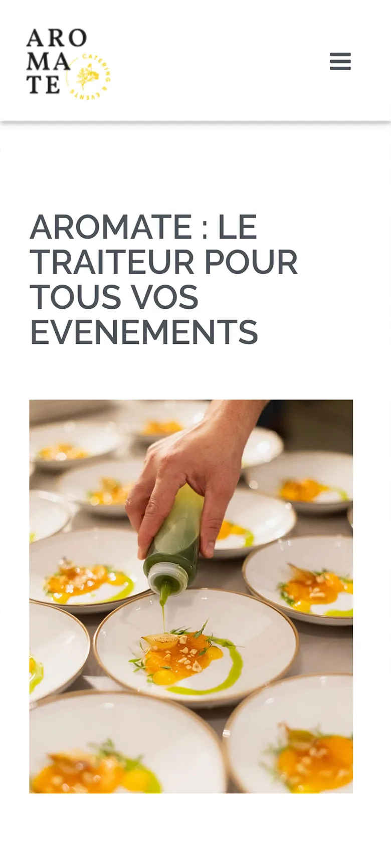 Aromate Catering & Events sur mobile