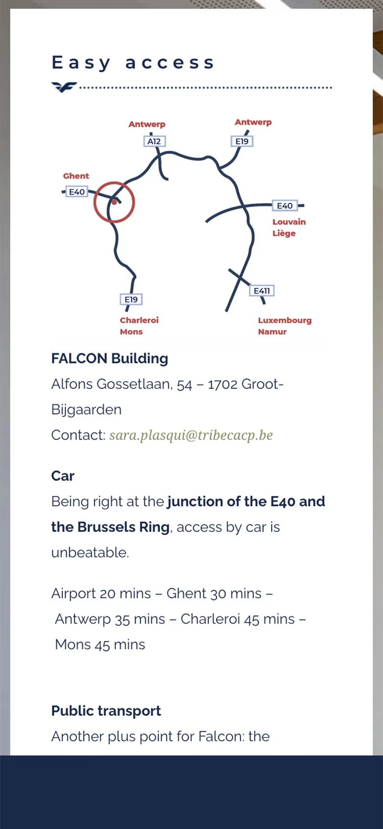 Falcon Building sur mobile
