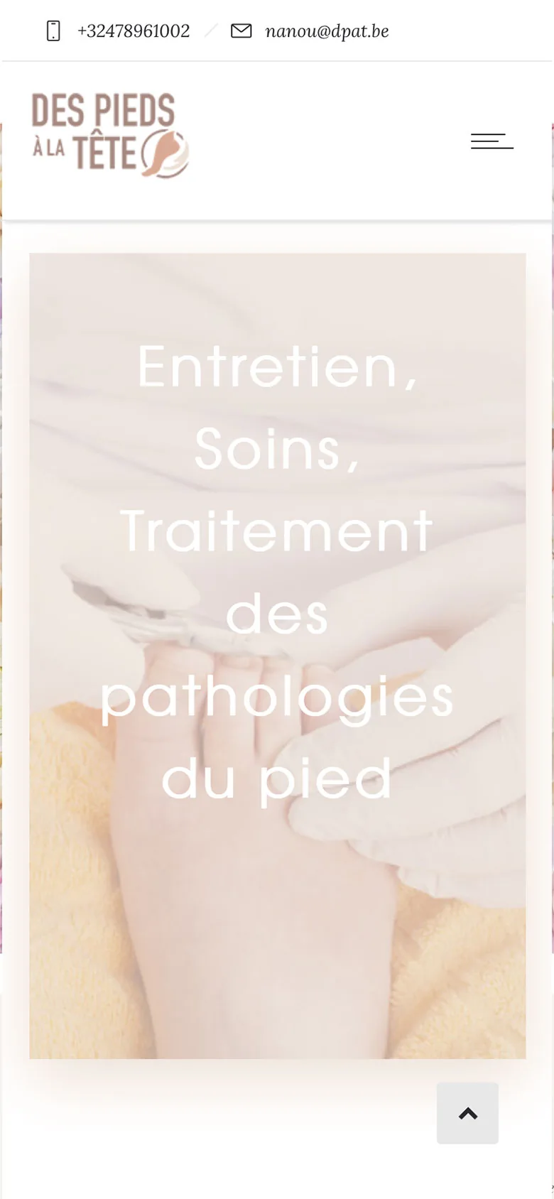 Des pieds à la tête sur mobile