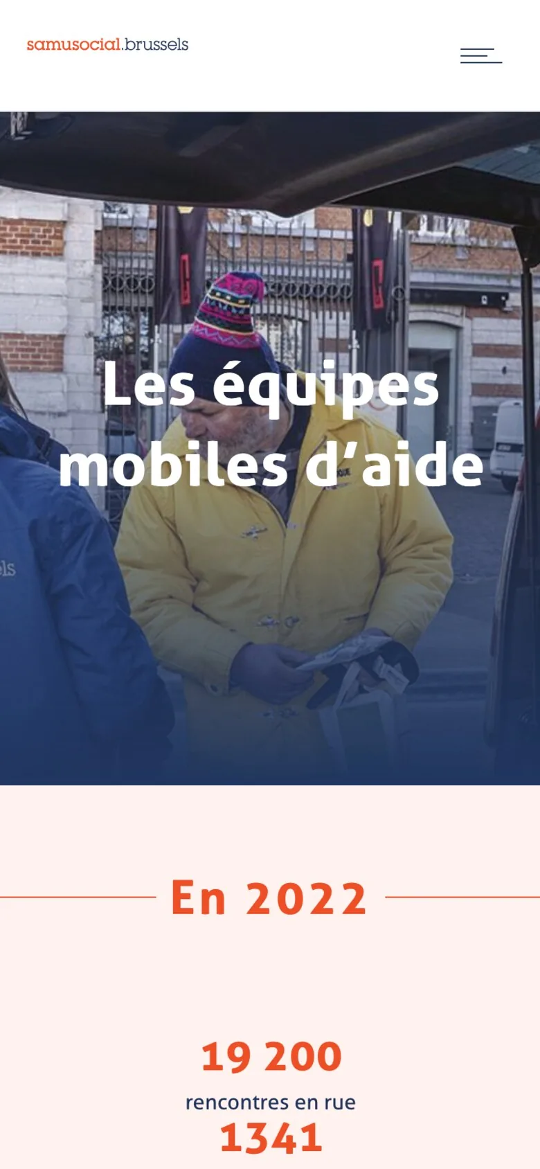 Samusocial — Rapport annuel 2022 sur mobile